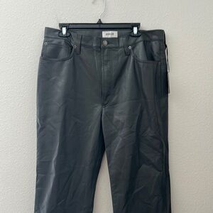 AGOLDE leather grey pants size 33
